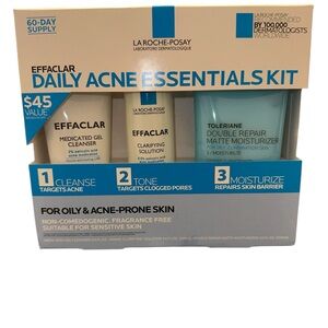 La Roche-Posay Effaclar Acne Essentials Kit - White and Blue